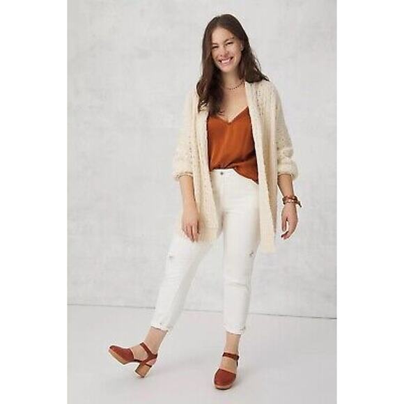 Anthropologie Rashida Ivory Longline Oversized Cardigan in Cream size XS - Picture 8 of 12